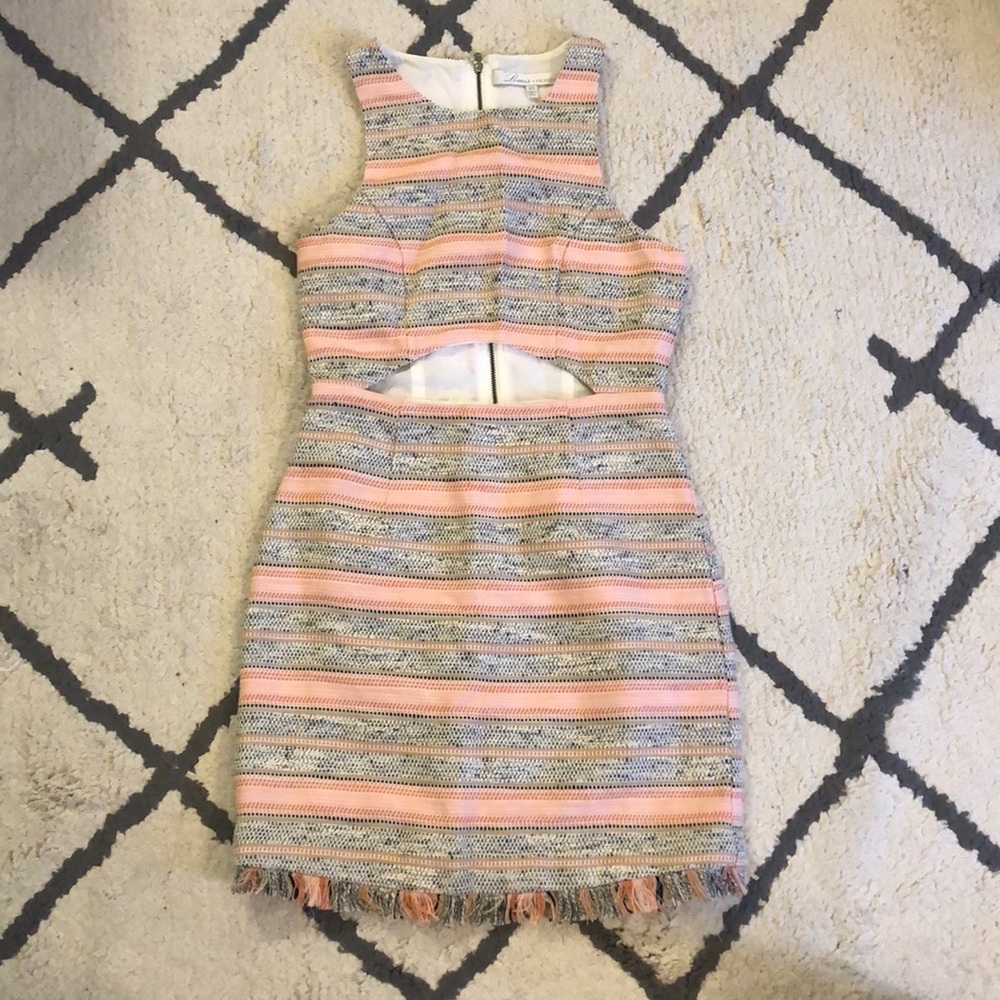 Lovers + Friends Crossroads Tweed Cut Out Dress